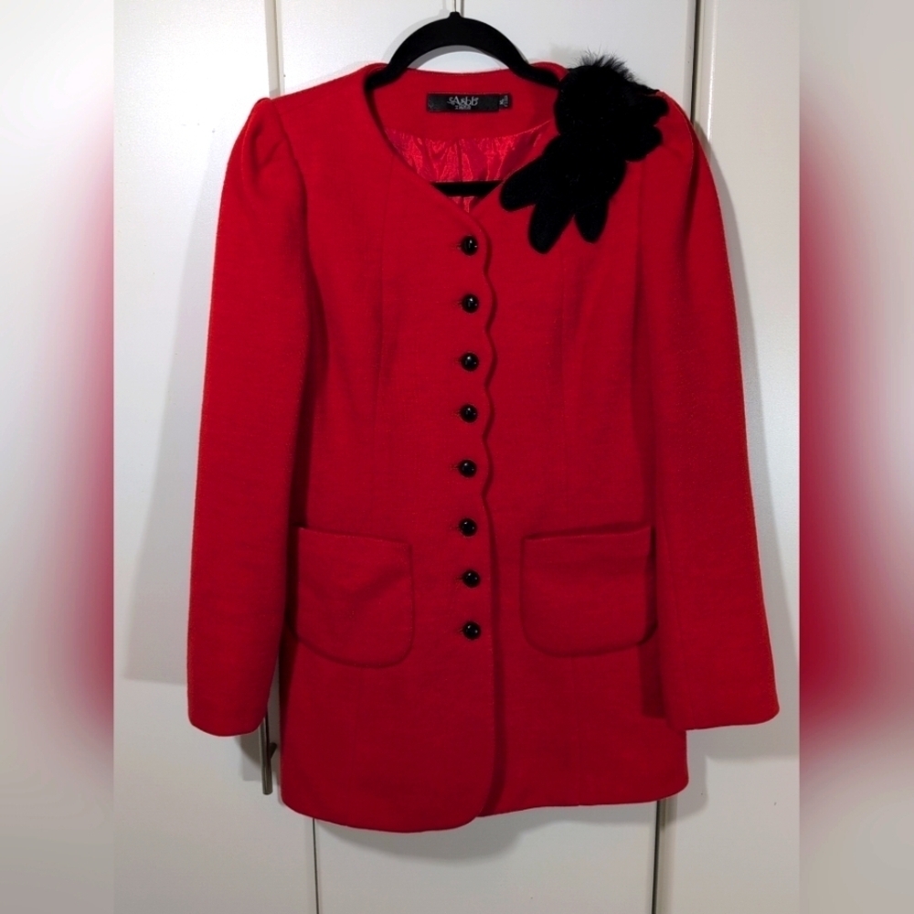 Asbb Red Women's Blazer Size Petite XL